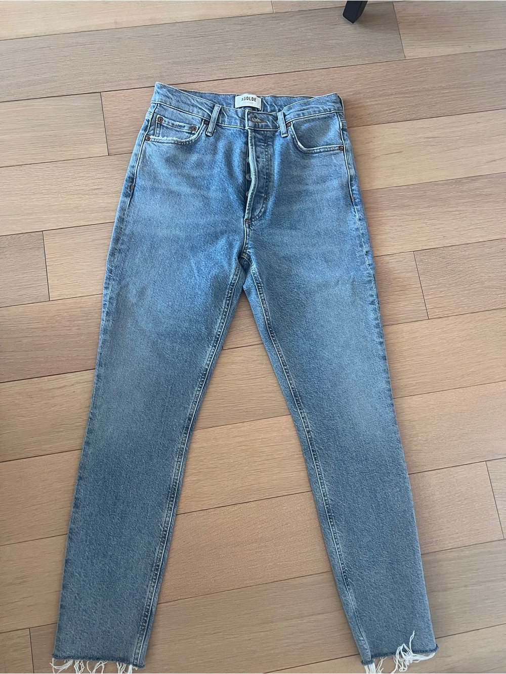 Agolde Women's Light Blue High-Rise Jeans